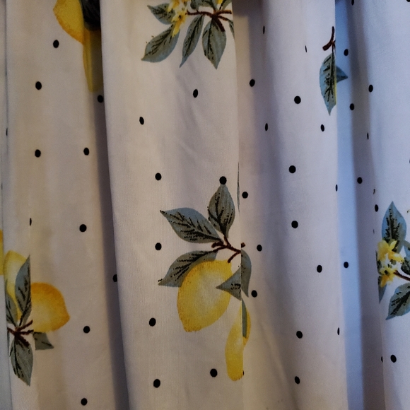 Ocean Pacific Lemon/White Off-Shoulder 🍋 Dress - Size M - Picture 4 of 9